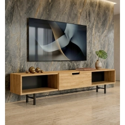 Szafka RTV-70 Drewno Lite Dąb Loft Lakier Rozmiary od 100 cm do 200 cm PREMIUM